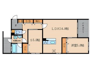 コンフォールパレ新町二条の物件間取画像